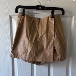 Tan Mini Skirt